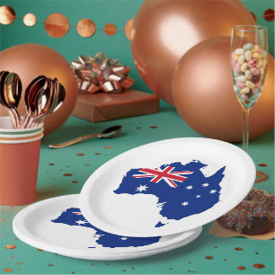 Australien-Flagge Pappteller
