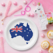 Australien-Flagge Pappteller (Party)
