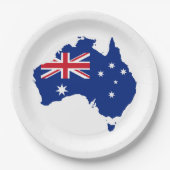 Australien-Flagge Pappteller (Vorderseite)