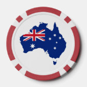 Australien-Flagge Pokerchips (Rückseite)