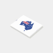 Australien-Flagge Post-it Klebezettel (angewinkelt)