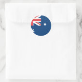 Australien-Flagge Runder Aufkleber (Tasche)