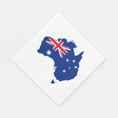 Australien-Flagge Serviette (Ecke)