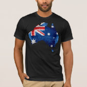 Australien - Flagge und Karte #2 T-Shirt (Vorderseite)