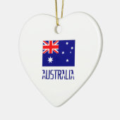 Australien - Flagge und Wort Keramik Ornament (Links)
