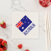 Australien - Flagge und Wort Serviette (Beispiel)