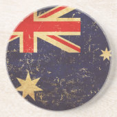 Australien-Flagge Vintage-Design-Unterlage Getränkeuntersetzer (Vorne)