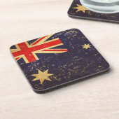 Australien-Flagge Vintage-Design-Untersetzer Getränkeuntersetzer (Linke Seite)