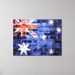 Australien-Flagge Vintage Leinwanddruck