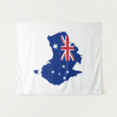 Australien-Flagge Wandteppich (Vorderseite (Horizontal))