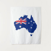 Australien-Flagge Wandteppich (Vorderseite)