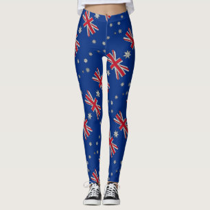 Australien Flaggen Art Decorative Doodle Leggings