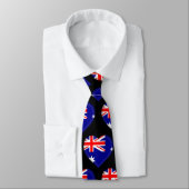 Australien Flaggen Farben Herzmuster Neck Tie Krawatte (Gebunden)