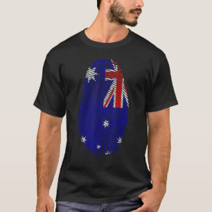 Australien Flaggen Fingerprint ist es in meinem DN T-Shirt