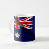 Australien-Flaggen-Gewebe Kaffeetasse (Vorderseite Links)