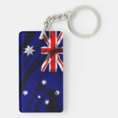 Australien-Flaggen-Gewebe Schlüsselanhänger (Rückseite)
