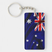 Australien-Flaggen-Gewebe Schlüsselanhänger (Vorderseite)