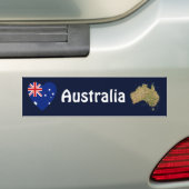 Australien-Flaggen-Herz + Karten-Autoaufkleber Autoaufkleber (Auf Auto)