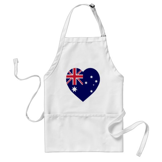 Australien-Flaggen-Herz Schürze (Vorne)