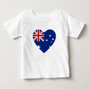 Australien-Flaggen-Herz-T - Shirt