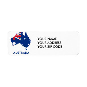 AUSTRALIEN-FLAGGEN-KARTE