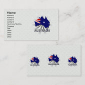 Australien-Flaggen-Karte 2,0 Visitenkarte (Vorne/Hinten)