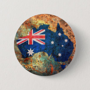 Australien-Flaggen-Karte Button