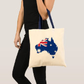 Australien-Flaggen-Karten-Taschen Tragetasche (Vorderseite (Produkt))