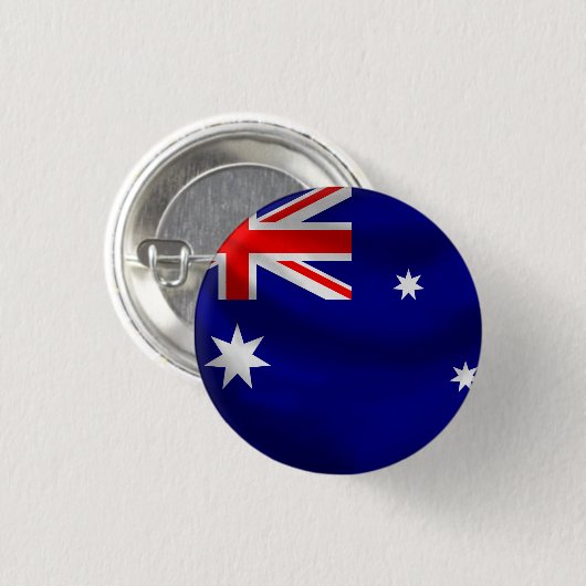 Australien-Flaggen-Knopf Button (Vorne & Hinten)