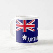 Australien-Flaggen-Tasse Kaffeetasse (Vorderseite Links)