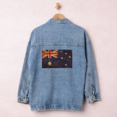 Australien Flaggen Vintages Design Frauen Jeansjacke (Hangar)