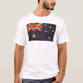 Australien Flaggen Vintages Design Männerweiß T-Shirt