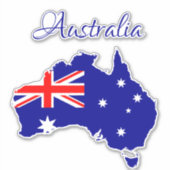 Australien Flaggenaufkleber für Wand, Telefon, Lap Aufkleber (Vorderseite)