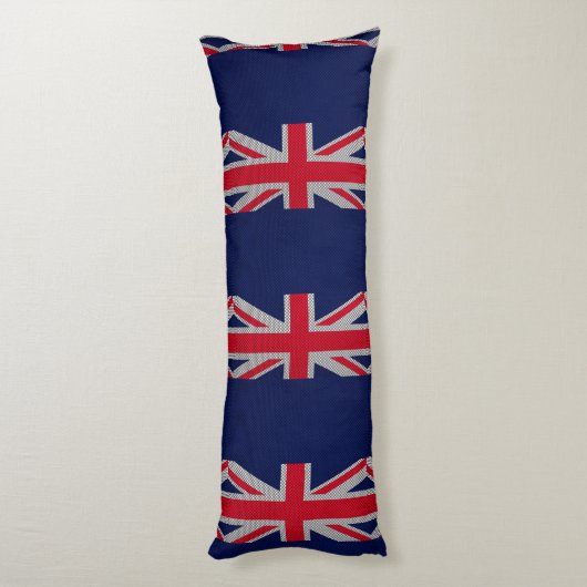 Australien Flaggendesign im Carbon Fibre Chrome-De Seitenschläferkissen (Rückseite (Vertikal))