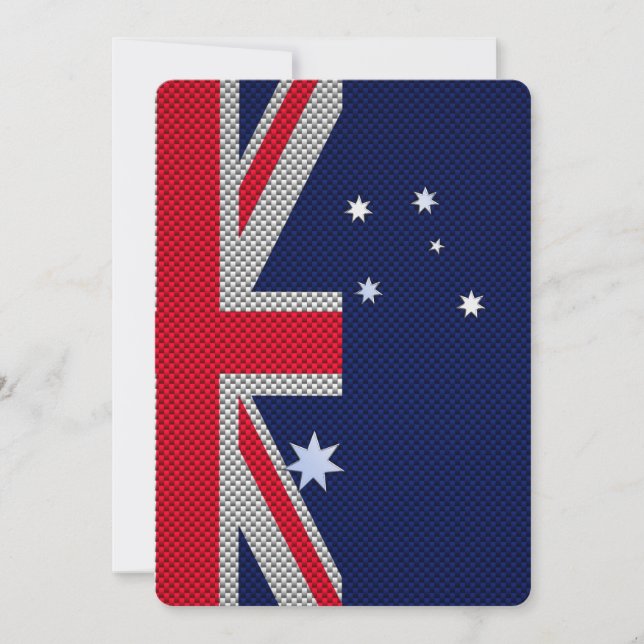 Australien Flaggendesign im Carbon Fibre Chrome St (Vorderseite)