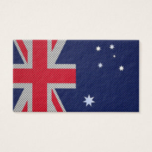 Australien Flaggendesign im Carbon Fibre Chrome St