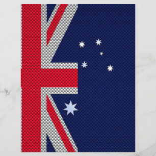 Australien Flaggendesign im Carbon Fibre Chrome St Flyer