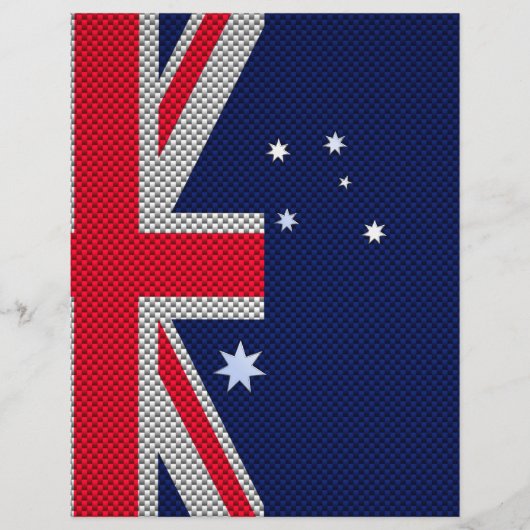 Australien Flaggendesign im Carbon Fibre Chrome St Flyer (Vorne)