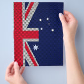 Australien Flaggendesign im Carbon Fibre Chrome St Flyer (Hand)