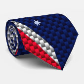 Australien Flaggendesign im Carbon Fibre Chrome St Krawatte (Gerollt)