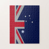 Australien Flaggendesign im Carbon Fibre Chrome St Puzzle (Vertikal)