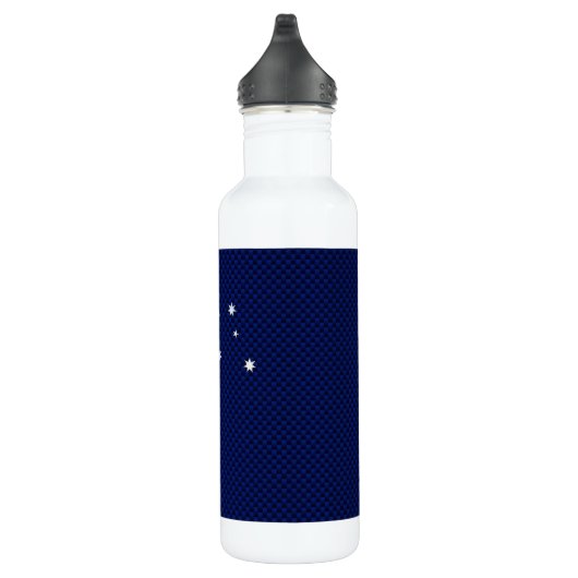 Australien Flaggendesign im Carbon Fibre Chrome St Trinkflasche (Rechts)