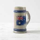 Australien Flaggenflagge Bierglas (VorderseiteRechts)