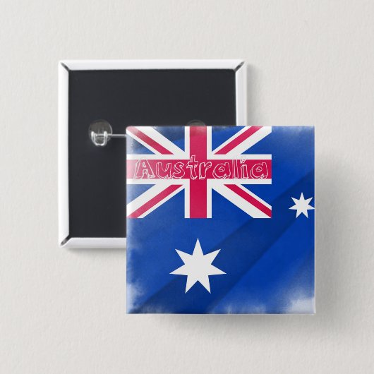 Australien Flaggenflagge Button (Vorne & Hinten)