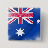 Australien Flaggenflagge Button (Vorderseite)