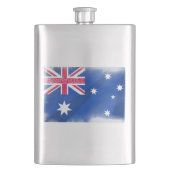 Australien Flaggenflagge Flachmann (Vorderseite)