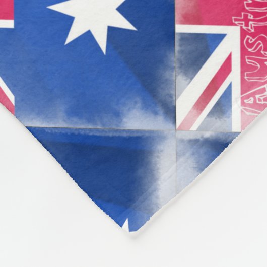 Australien Flaggenflagge Fleecedecke (Ecke)