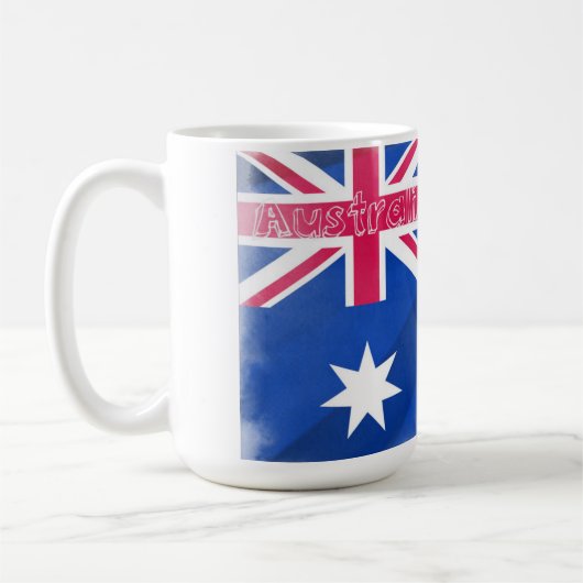 Australien Flaggenflagge Kaffeetasse (Links)