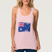 Australien Flaggenflagge Tank Top (Vorderseite)