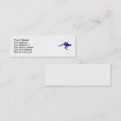 Australien-Flaggenkänguruh Mini Visitenkarte (Vorne/Hinten)